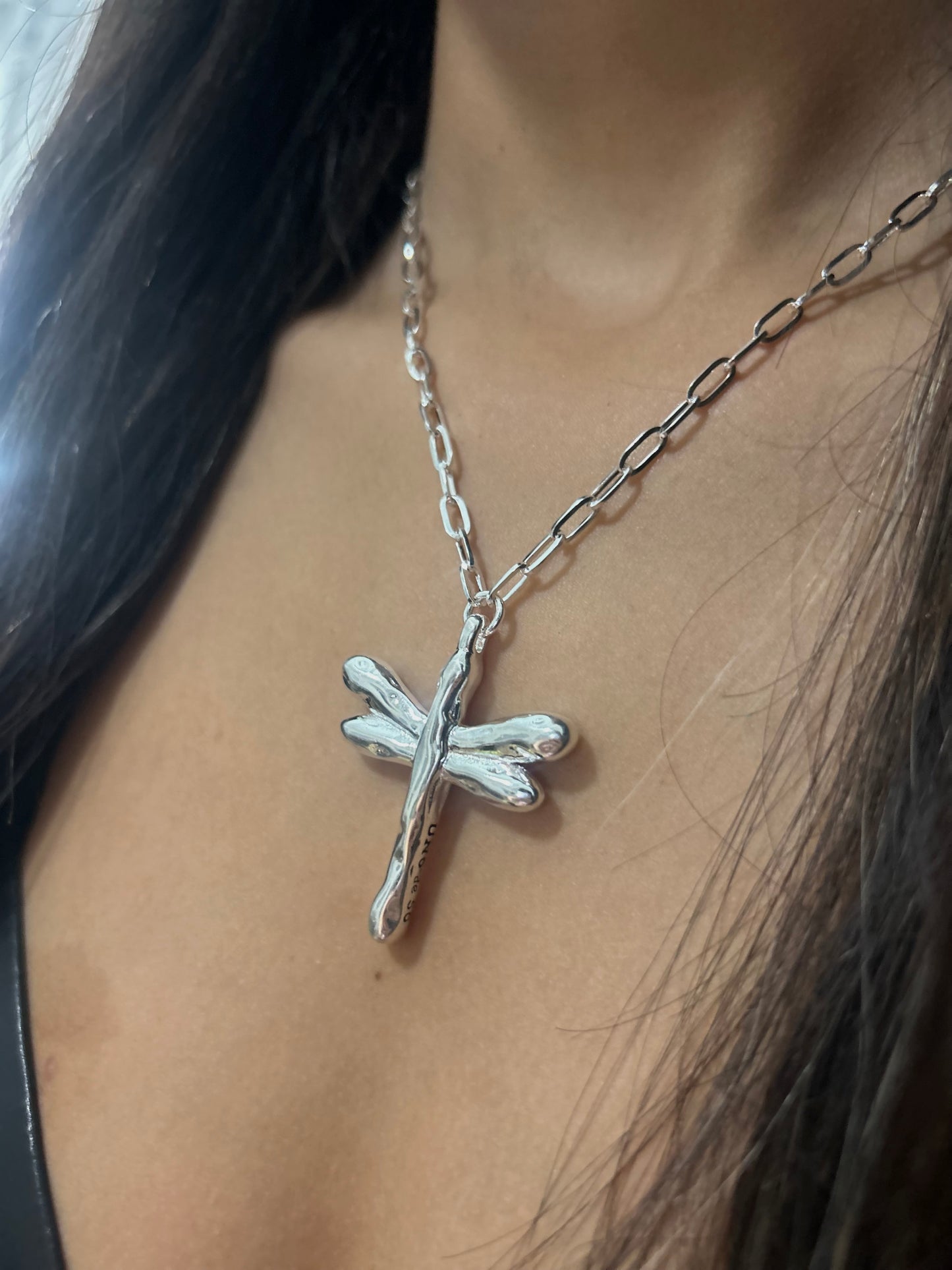 Fly Necklace In Silver