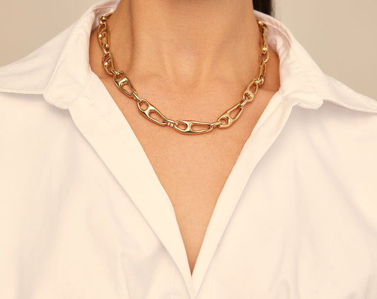 Bone Necklace in Gold (leer abajo)