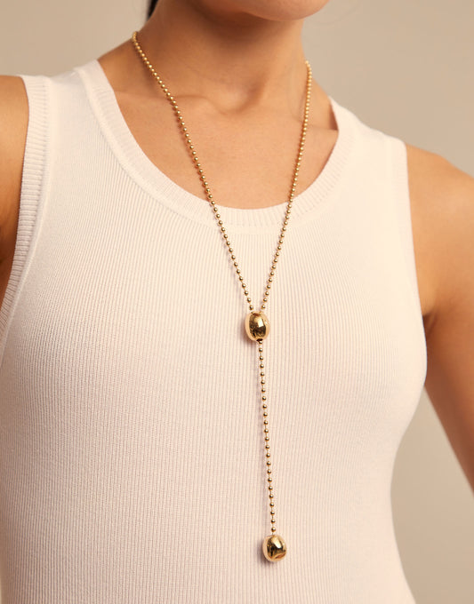 Balls Necklace In Gold